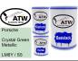 Preview: Porsche, Crystal Green Metallic, LM6Y / S5: 500ml Lackdose + 500ml Klarlack + 250ml Härter - Set, von ATW Autoteile West.